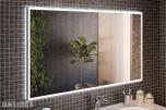 Komplett baderomspakke ADEL BLACK 120 cm – dobbelservant, Geberit, vegghengt toalett og Hansgrohe  